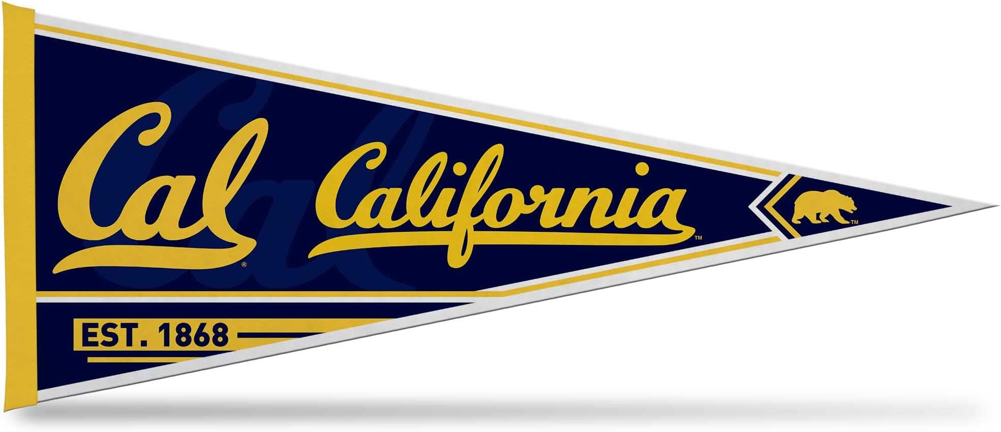 Rico Industries NCAA Cal Berkeley Golden Bears Classic 12" x 30" Felt Wall Décor Pennant - Great for Home/Bed Room/Man Cave Décor