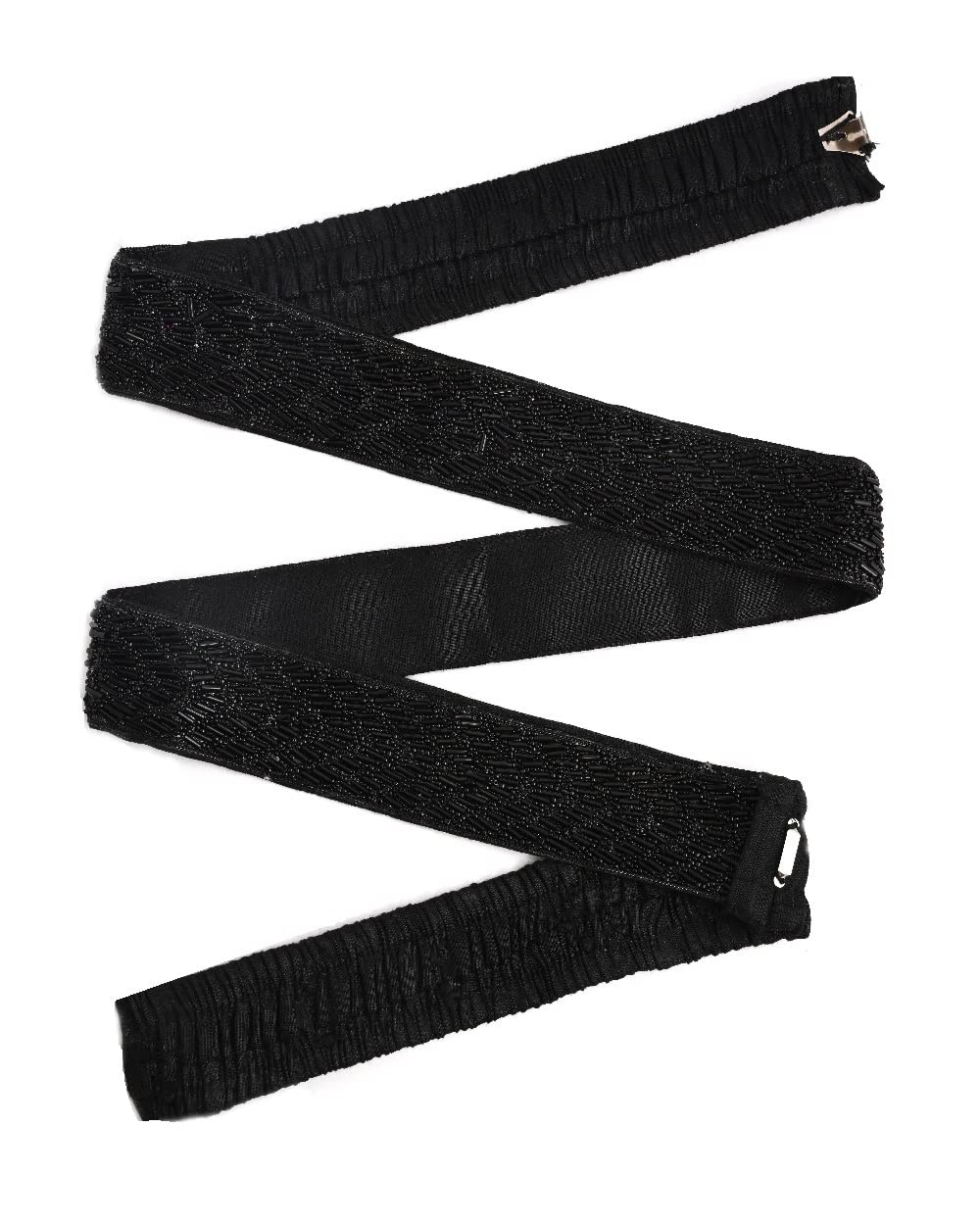 VAMA FASHIONS 2XL to 5XL Oversized Extra long Cloth waist belt kamarband Plus size kamarpatta for Dresses (Black Sontada Waist belt) VAMA FASHIONS 2XL to 5XL Oversized Extra long Cloth waist belt kamarband Plus size kamarpatta for Dresses (Black Sontada Waist belt)