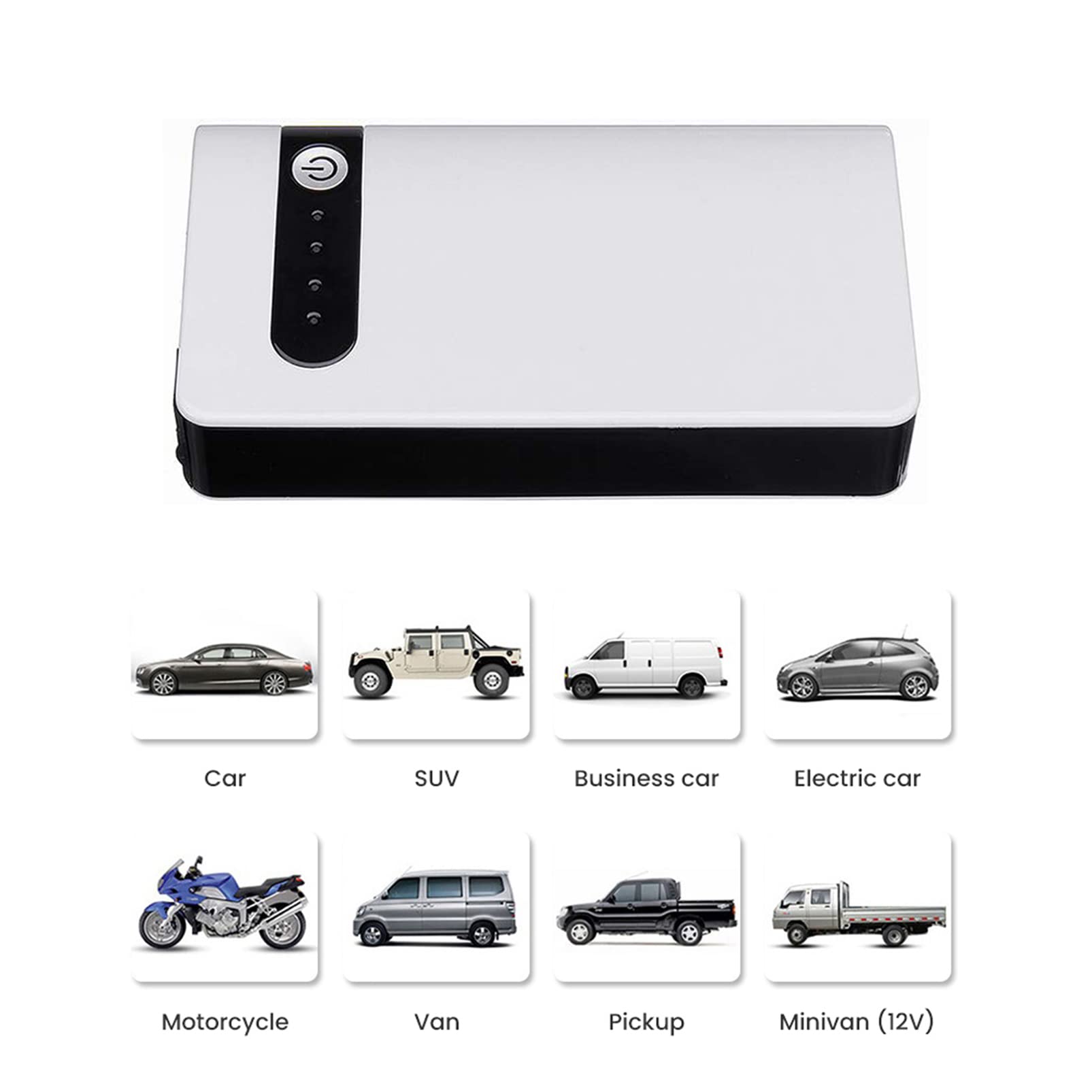 CUTTE Batería de Coche Jump Starter 20000mAh Arrancador de Emergencia Booster 12V Cargador de Teléfono Móvil Banco de Energía con Puerto USB Linterna LED