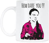 Vista 4 de We Got Good Greta Thunberg - Taza con texto en inglés «How Dare You Climate Change»