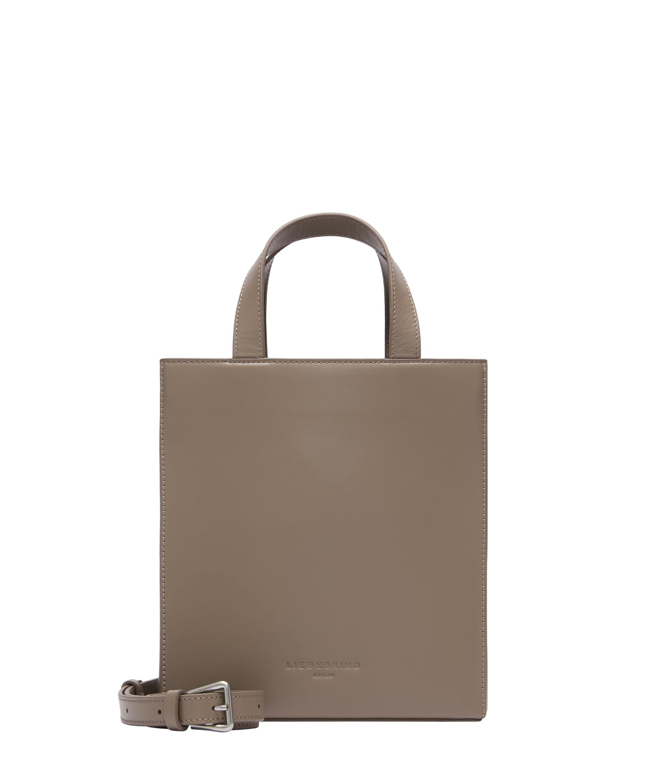 Liebeskind Berlin Damen Tasche „Paper Bag Tote S“ I Cross-Body Tasche Damen aus Leder mit verstellbaren Schulterriemen I Damen-Schultertasche, großzügige Fächer mit Reißverschluss