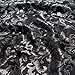 Produktbild Stoff am Stück Stoff Polyester Jacquard Ornament schwarz silber Lurex Silberbrokat Barock 280 cm überbreit