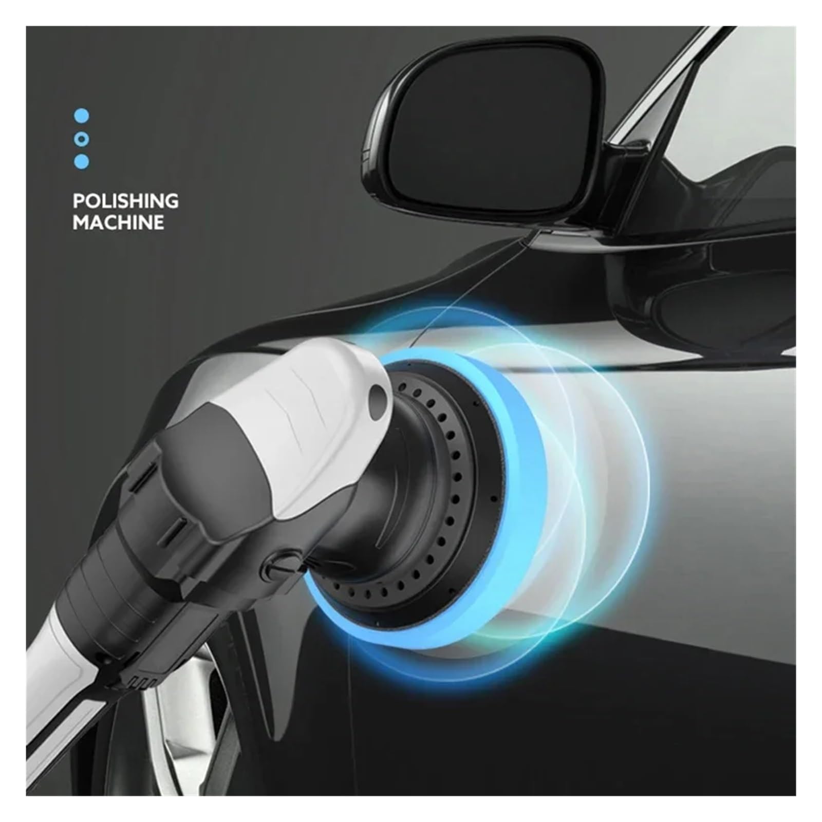 Máquina del pulidor de coche inalámbrico 900W, excéntrico recargable 5 pulgadas sin escobillas, Kit máquina encerado abrillantado for(Package 1)