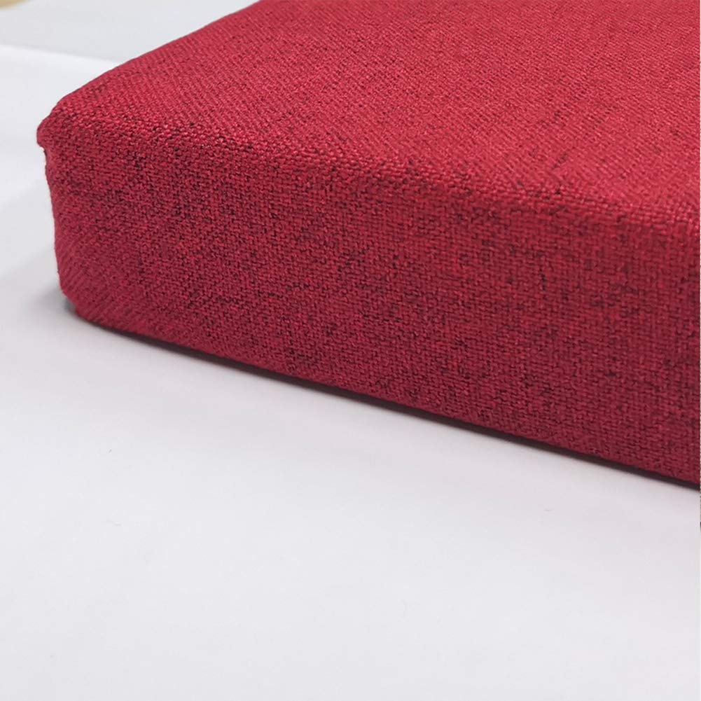 Cojín elevador cuadrado de 45x45 cm en espuma viscoelástica y color rojo para sillones