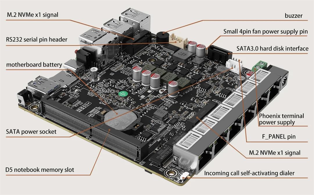 Amazon.com: HKUXZR Firewall Appliance Mini PC, Intel Celeron N100