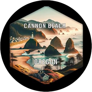 Cannon Beach Oregon Travel Destination Travel Destination Souvenir Coaster Paper 4 Pack