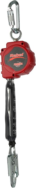 3M - 3100425 PROTECTA Rebel 11' Polyester Web Self-Retracting Lifeline, Black/Red