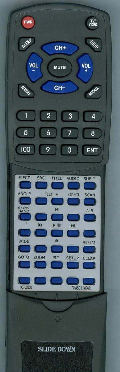 Replacement Remote Control for Phase Linear UV9I, UV9, 30702830