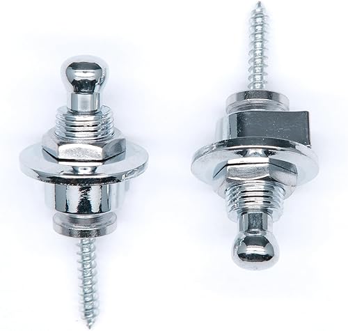 Vista 8 de Juego de 2 piezas de correa de guitarra, botones de bloqueo, correa de guitarra, sistema de retención de bloqueo de correa de liberación rápida