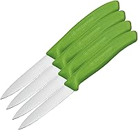 Vista 9 de Victorinox Cuchillo de pelar clásico suizo de 3.25 pulgadas con borde recto, punta de lanza, naranja, pelar de 3.25 pulgadas