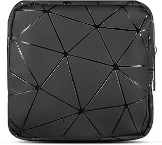 Period Sanitary Bag, Napkin Storage Bag Tampon Pouch Portable Feminine Care First Period Kit for Teen Ladies Women (Black)