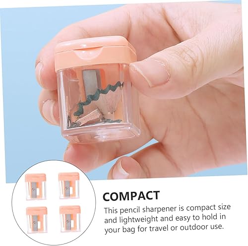 Miniatura 3 de Sacapuntas de lápiz manual, mini lápices labiales, delineador de ojos, sacapuntas de bolsillo, sacapuntas de mano para mujer, sacapuntas de lápiz de