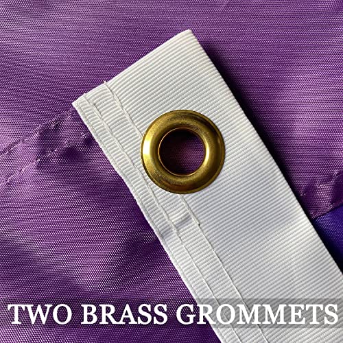 Lgbtq Rainbow Gay Pride Flag 3X5 Outdoor- Sewn 6 Stripes - Uv Fading Resistant - Premium Quality Nylon - 4 Rows Stitched - 2 Brass Grommets(No Pole) #TOP4