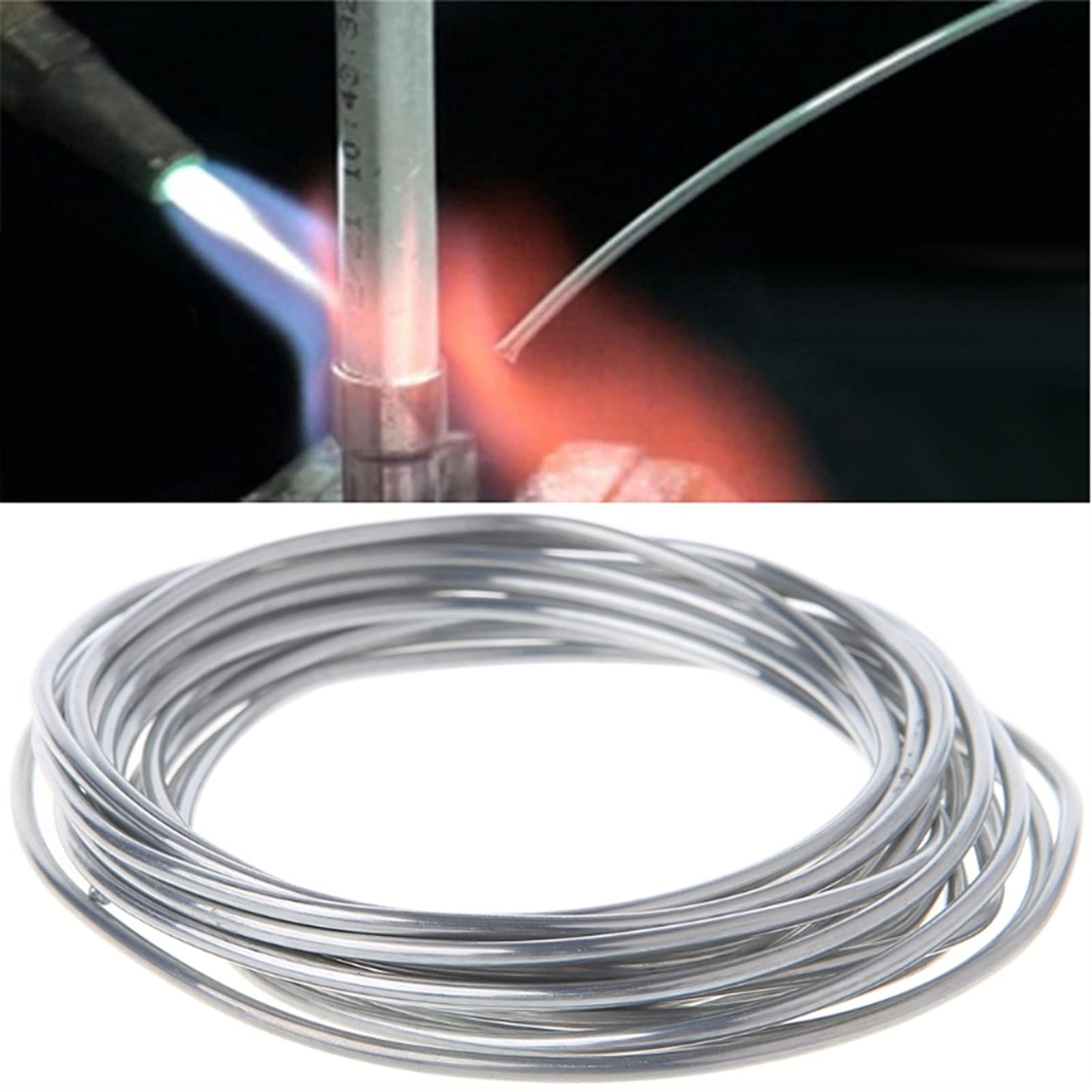 Tenedor de soldadura 2mm* 3 metros de cobre de aluminio núcleo de alambre de baja temperatura de aluminio Rod electrodo titular