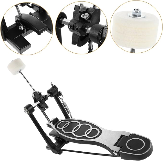 Pedal Simple para Batería Accesorio Drum Kit para Práctica miniatura 2