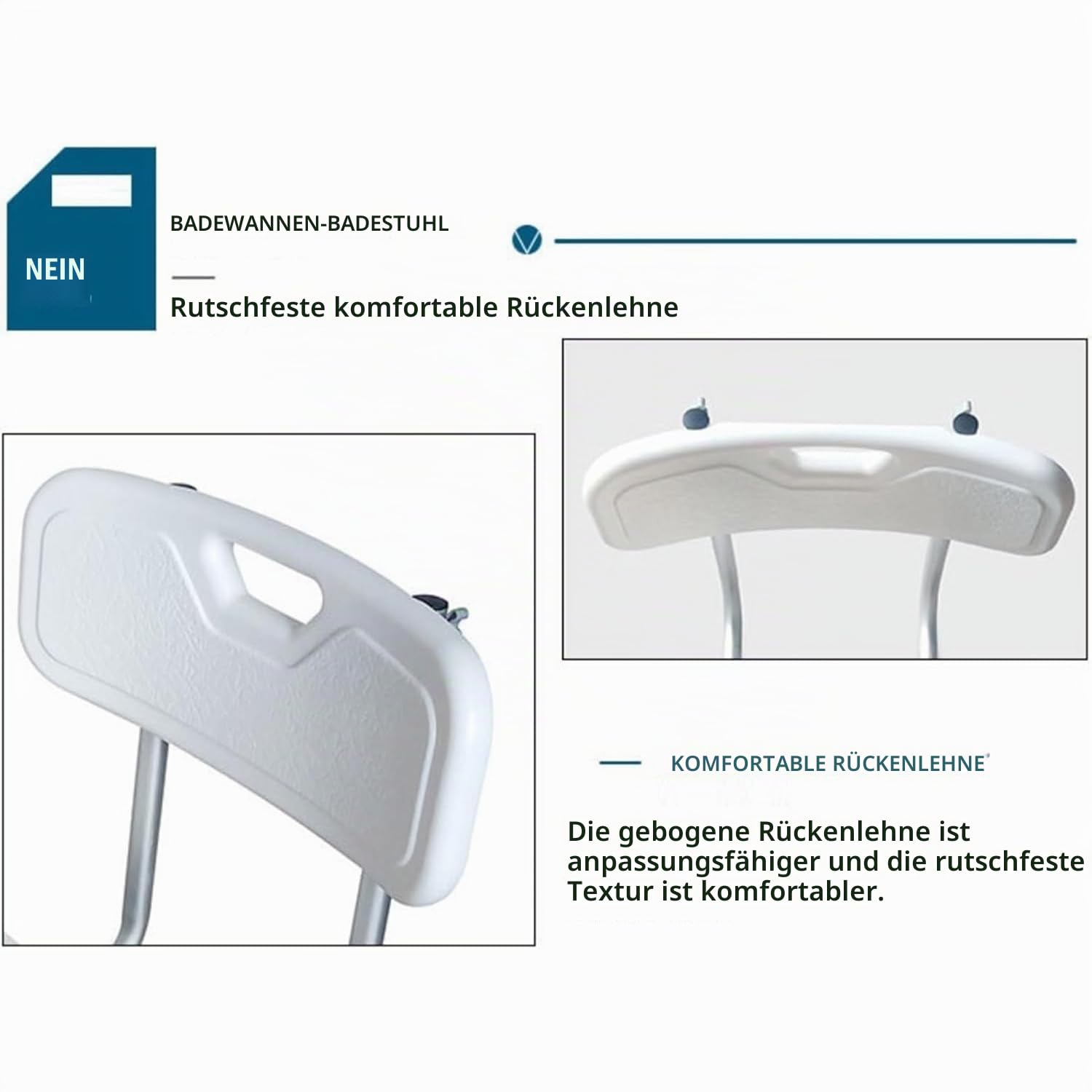 NEWFUN Badewannensitz Senioren,Badewannensitz Erwachsene,Belastbar bis 136 kg,Aluminium,Ausziehbar,Breite von 76 bis 86 cm Variierbar,Anti-RutschModerne Badezimmerhilfe für Senioren