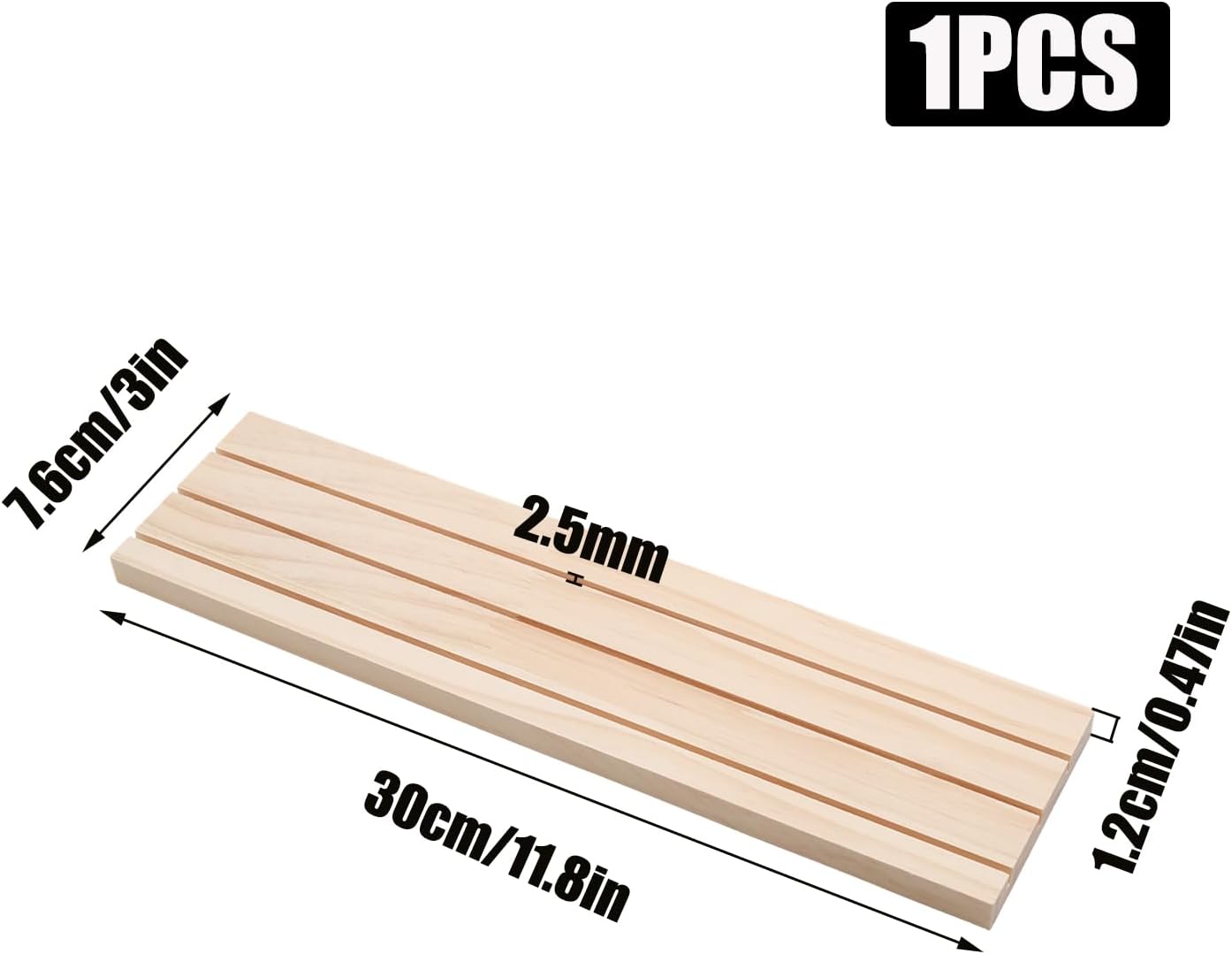 Wooden Earring Display Stand 3 Slot, Jewelry Organizer Holder image 2