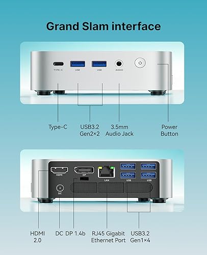 Miniatura 6 de ACEMAGIC Mini PC K1, procesador AMD Ryzen 4300U 28W, 16GB DDR4 RAM 256GB M.2 SSD (Beat 3300UN150N97) Mini computadoras 11 Pro, HDMI+DP1.4 Dual 4K