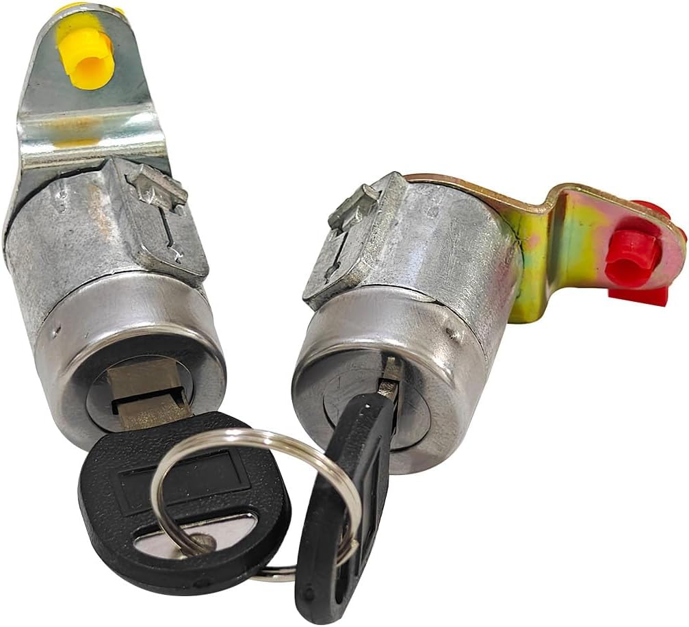 5090008 Front Left and Right Door Lock Cylinder w/Keys Fits for Chevy GMC Suburban Blazer Yukon Truck C/K 1500 2500 3500 1988-1994 DL19B, D528A, 2DLK4, 89056724