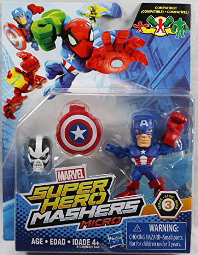 Marvel Avengers Super Hero Mashers Micro Series 3 Action Figure - Captain America