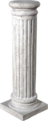 Vista 16 de Design Toscano NE60510 Apollo Belvedere Busto y pedestal romano zócalo, acabado de piedra sintética Imperio Romano