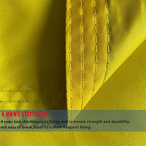 N&B Dont Tread On Me Gadsden Flag 3X5 Double Sided Outdoor Heavy Duty 3Ply Yellow Snake Tea Party Flags Super Durable 4 Rows Stitched Edge Canvas Header With 2 Brass Grommets Vivid Color #TOP4