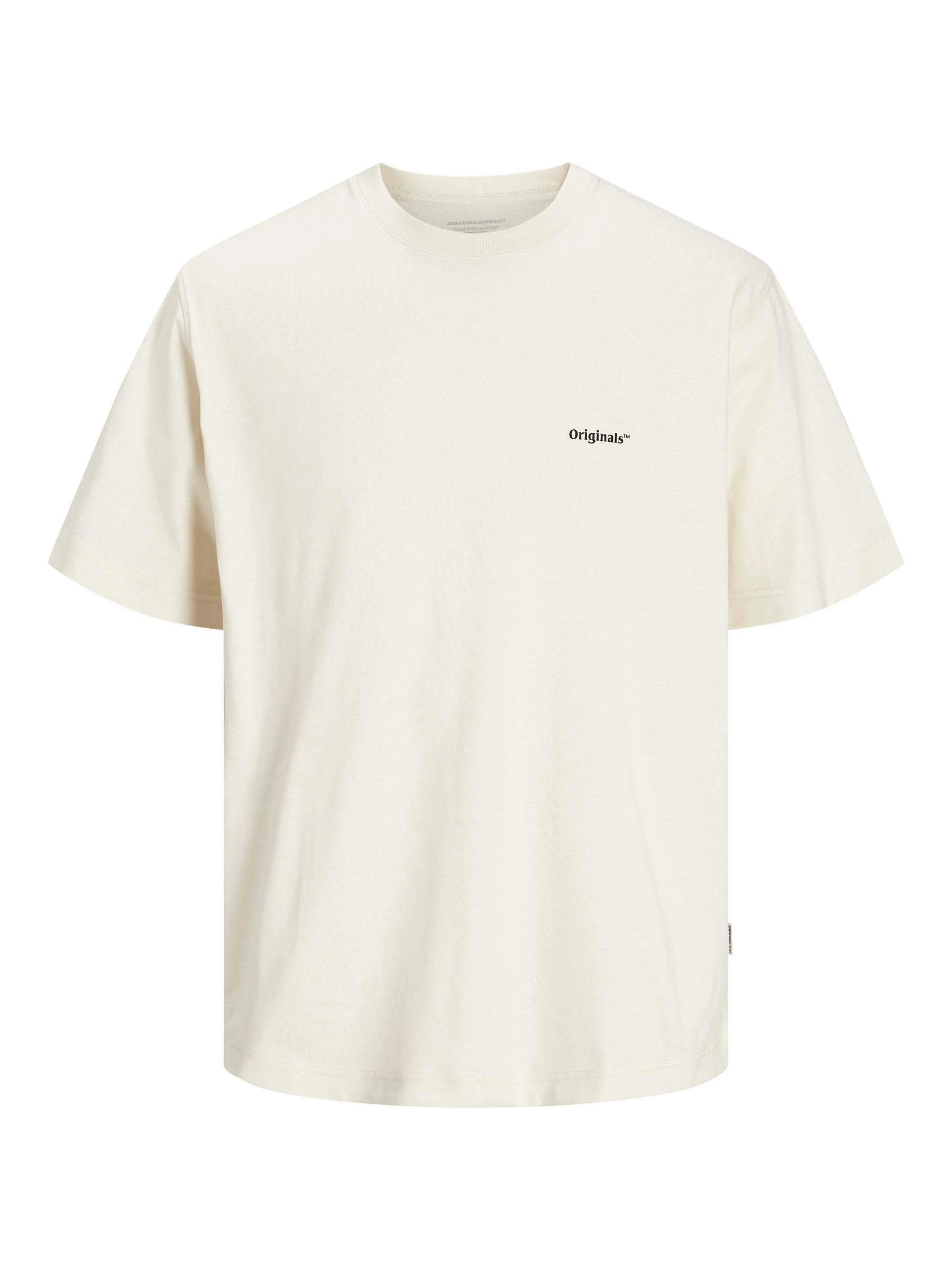 JACK & JONES Jorparos Easter Sketch Tee SS Crew Neck, Antique White, L