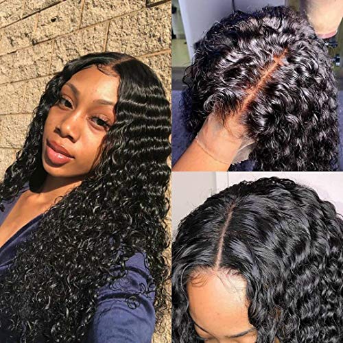 Sunber 10A Brazilian Kinky Curly 13x6 Lace Front Wigs Human Hair for Black