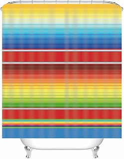 Shower Curtains for Bathroom, Rainbow Fabric Shower Curtain Liner Stripes Shower Curtain Waterproof 65X71 Shower Curtain