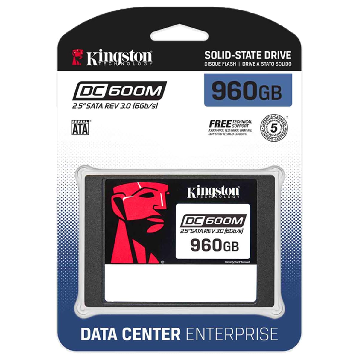 Kingston DC600M SSD 2.5” 960Go (Usage Mixte) Enterprise SATA SSD - SEDC600M/960G