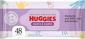 Huggies Lenços Umedecidos Huggies Rosto e Corpo Hipoalergênico - 48 Lenços