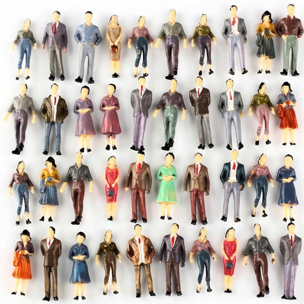 Figurines Dinky/Hornby échelle O – Lot De 43 Personnages Pour Train – Époque 3