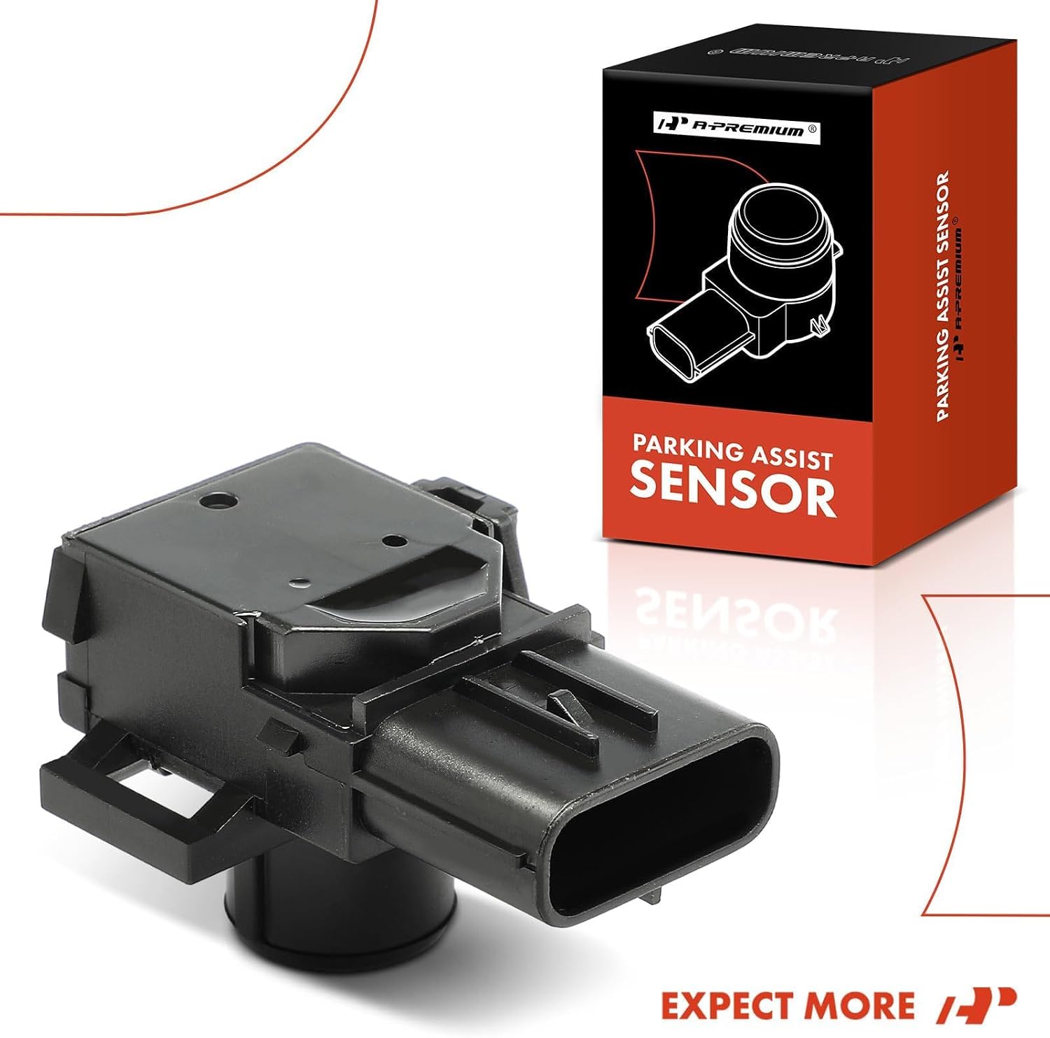 A-Premium Reverse Backup Parking Assist Sensor Compatible with Select Toyota & Lexus Models - Land Cruiser 2013-2015, RX350 2012-2013, RX450h 2012-2013, LX570 2013-2015, 3.5L 5.7L