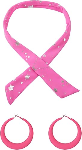 Miniatura 6 de Traje rosa de los años 70 y 80 para mujer, disfraz de discoteca hippie de dos piezas, pantalón acampanado de vaquera para Halloween y cosplay