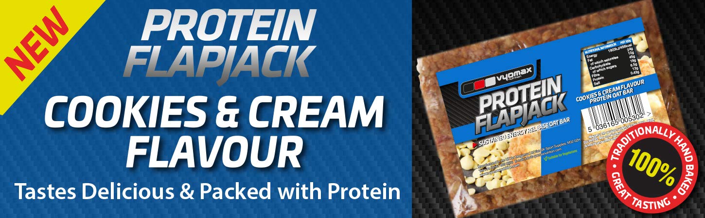 Cookies & Cream Protein Flapjack 100 g - Pack de 12