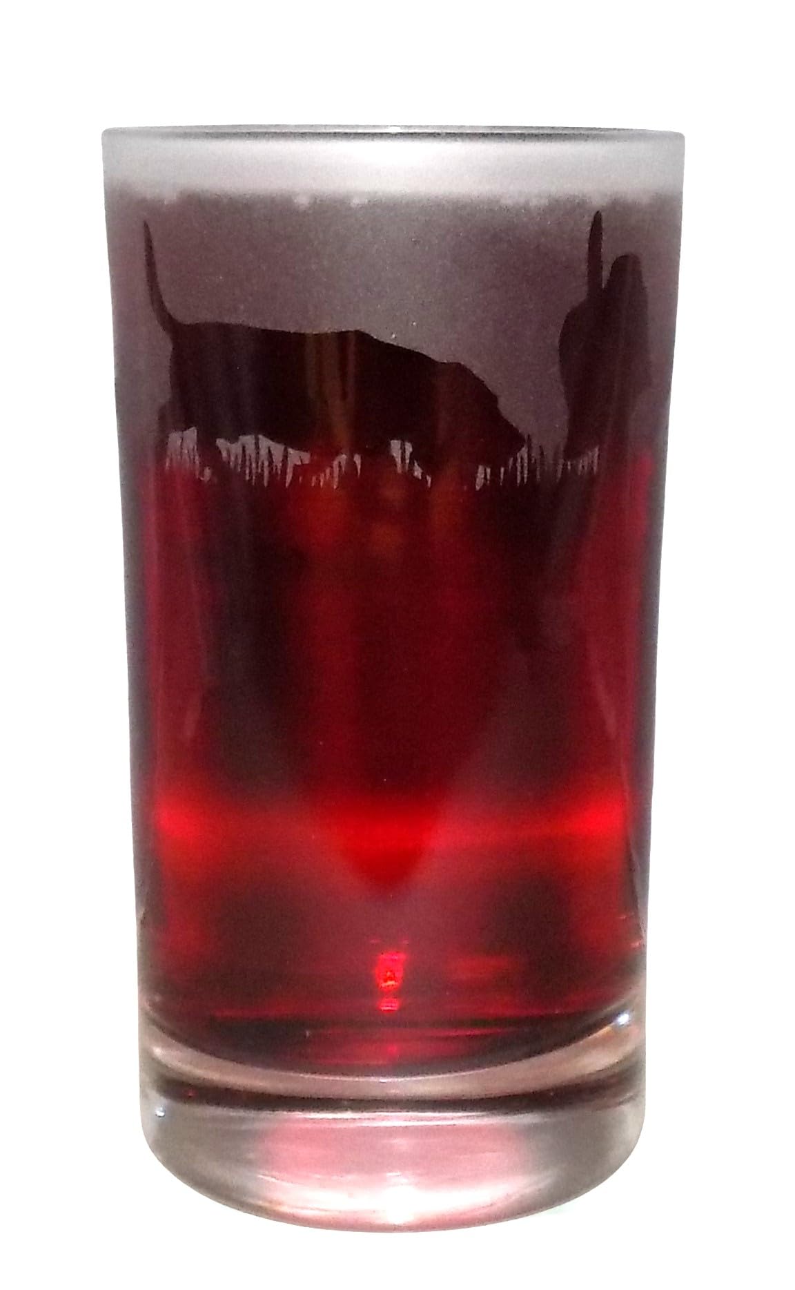 Beautiful 'Basset Hound' Hand Etched Highball Tumbler - Lovely Basset Hound Gift!