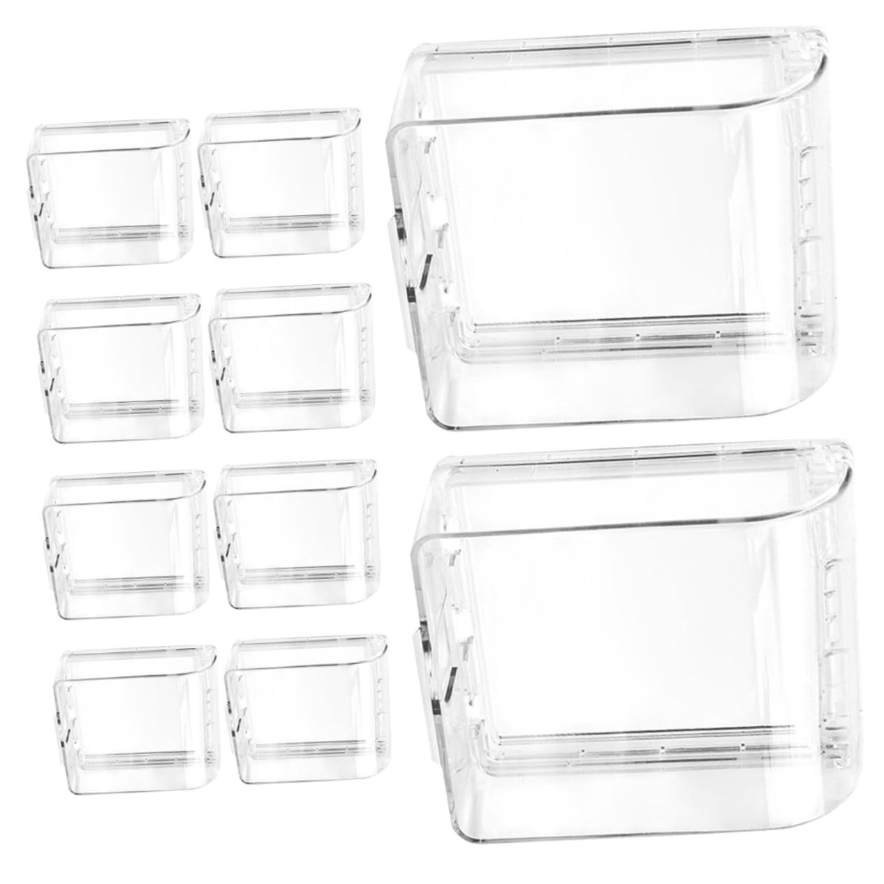 Anneome 10 Stück Teiliges Steckdosen Schutzgehäuse Transparent Spritzwassergeschützt mit Selbstklebender Montage für Badezimmer Küche Außenbereich