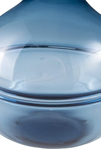 Miniatura 4 de Signature Design by Ashley Lemmitt Modern - Jarrón de cristal, color azul