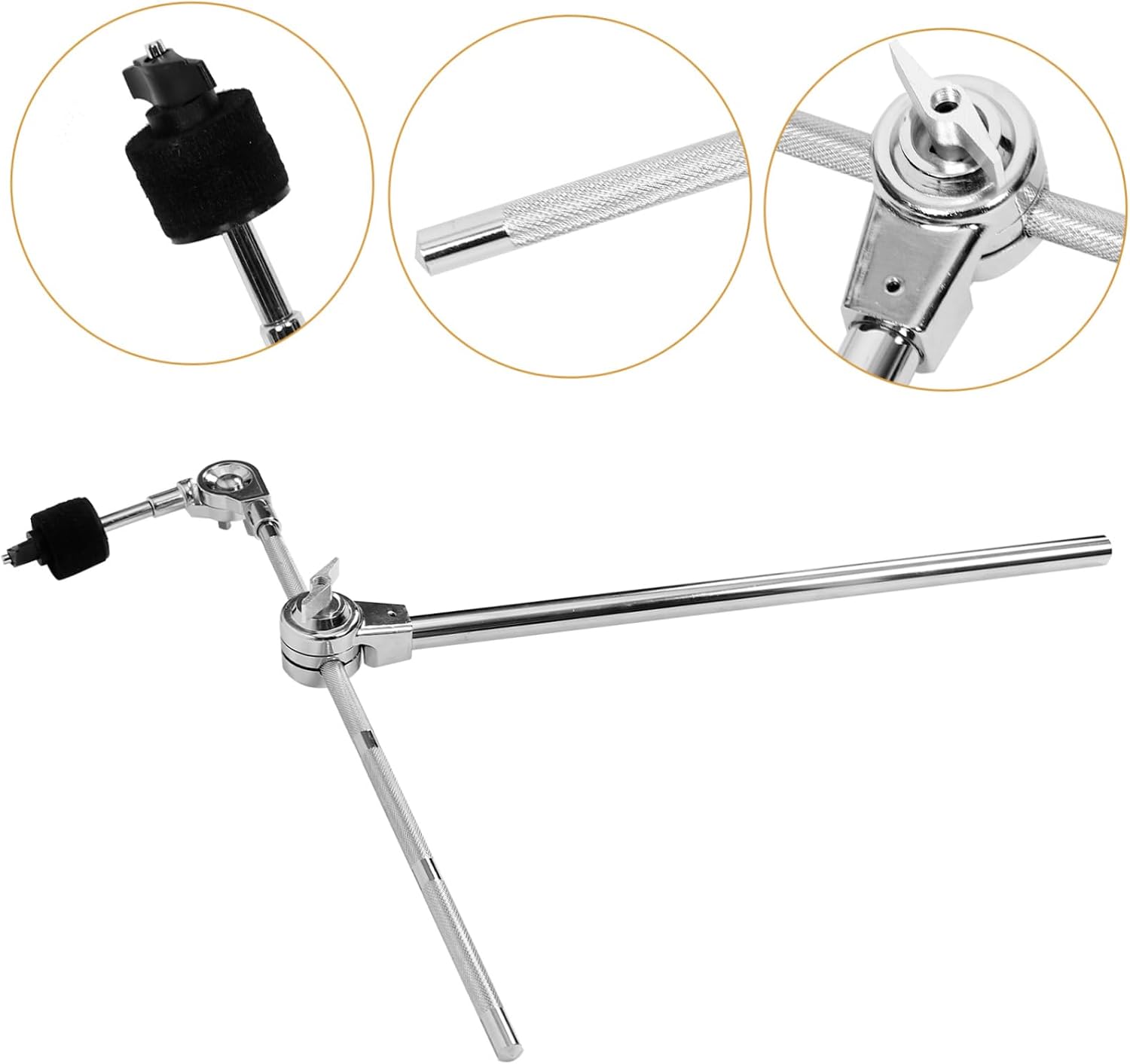 LIFKOME Cymbal Boom Arm Mount Holder Drum Cymbal Tool Accessory Holder Clamp for Drum Parts Replacement