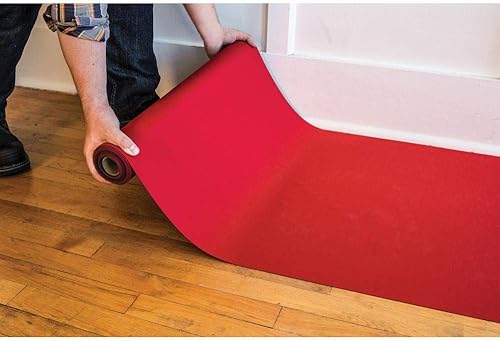 Miniatura 7 de Camino de suelo de neopreno de 27 x 20 pies, superficie reutilizable con protección para el suelo, parte inferior antideslizante, protege todas las