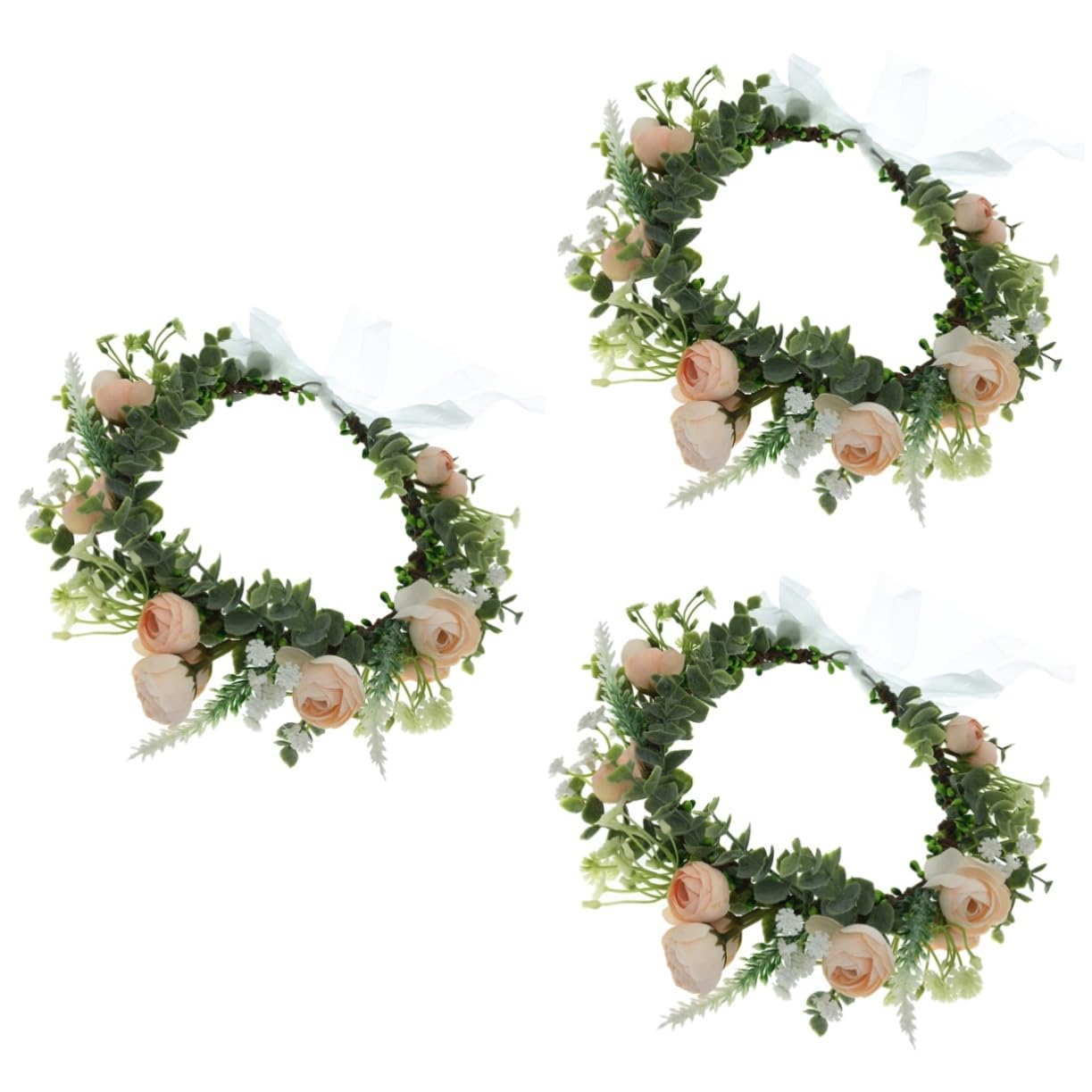 Didiseaon 3 Piezas De Guirnaldas De Flores De Boda Aro Para El Pelo Diadema De Novia Tocado Tocados De Novia De Vacaciones Del Departamento Mori