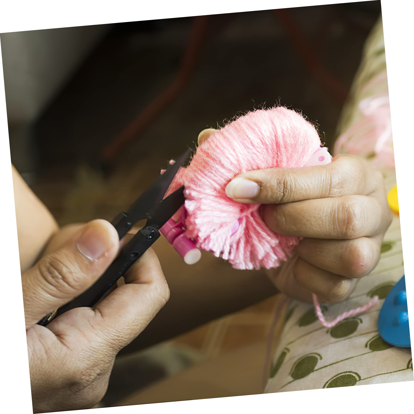 jojofuny 3 Sätze Teiliges Pompon Maker Praktische Bastelwerkzeuge Für Erwachsene DIY Pompon Herstellung Für Projekte Und Handarbeiten 8 Stücke * 3