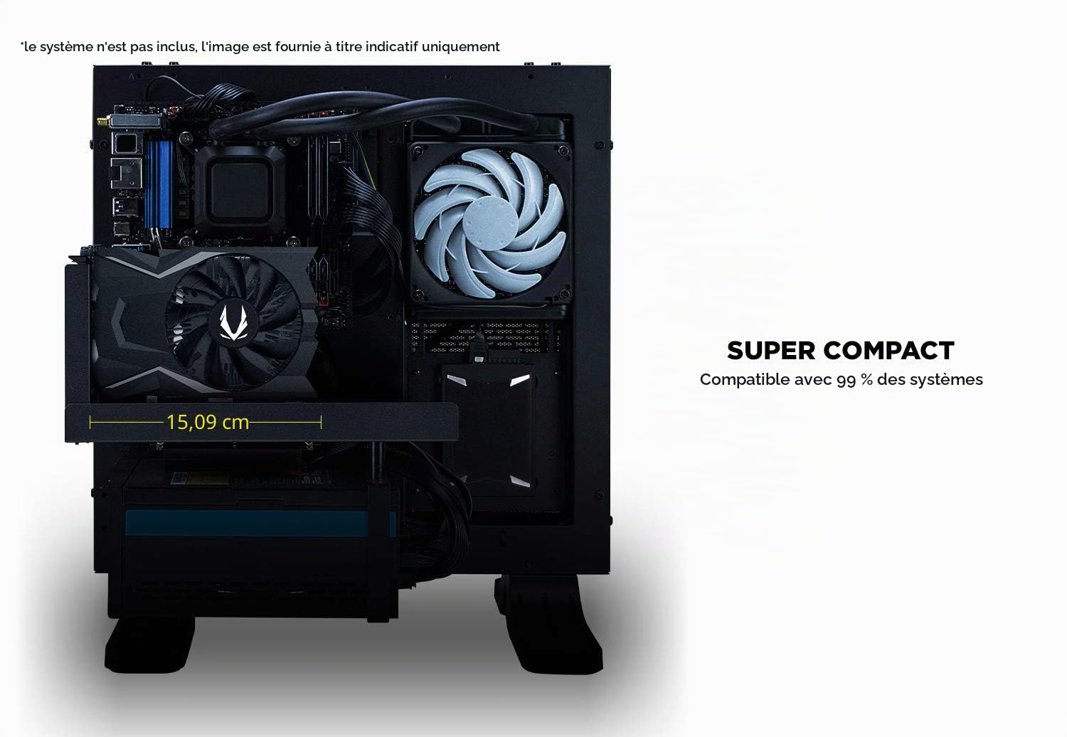 Zotac Carte Graphique Gaming GeForce GTX 1650 OC, 4096 MB GDDR5 896 Core, 1485 MHz GPU, 1695 MHz Boost Noir ZT-T16500F-10L