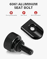 Vista 5 de Amazicha Cubierta de perilla de montaje de tornillo de aluminio negro compatible con Harley Davidson 1996-2024