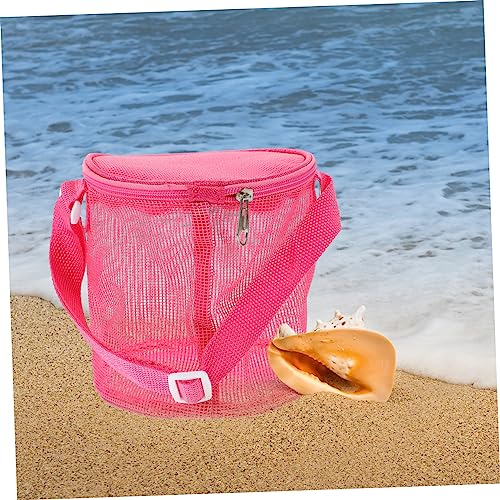 TOYANDONA Portable Beach Bag Large Capacity Mesh Organizer for Sand Shells and Essentials Lightweight Mesh Storage Tote for Outdoor Fun and Travel Suitable for Boys Random Color4