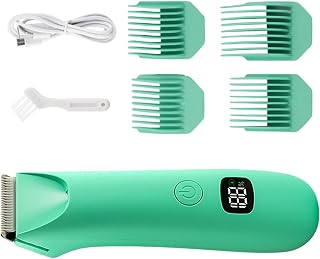 Recortador de Corporal para Hombres | Dispositivo con Pantalla Digital y Bajo Ruido | Máquina de Afeitar para Corporal de Hombres,Para Zonas Íntimas Zona Púbica Espalda Axilas Pecho Brazos Piernas