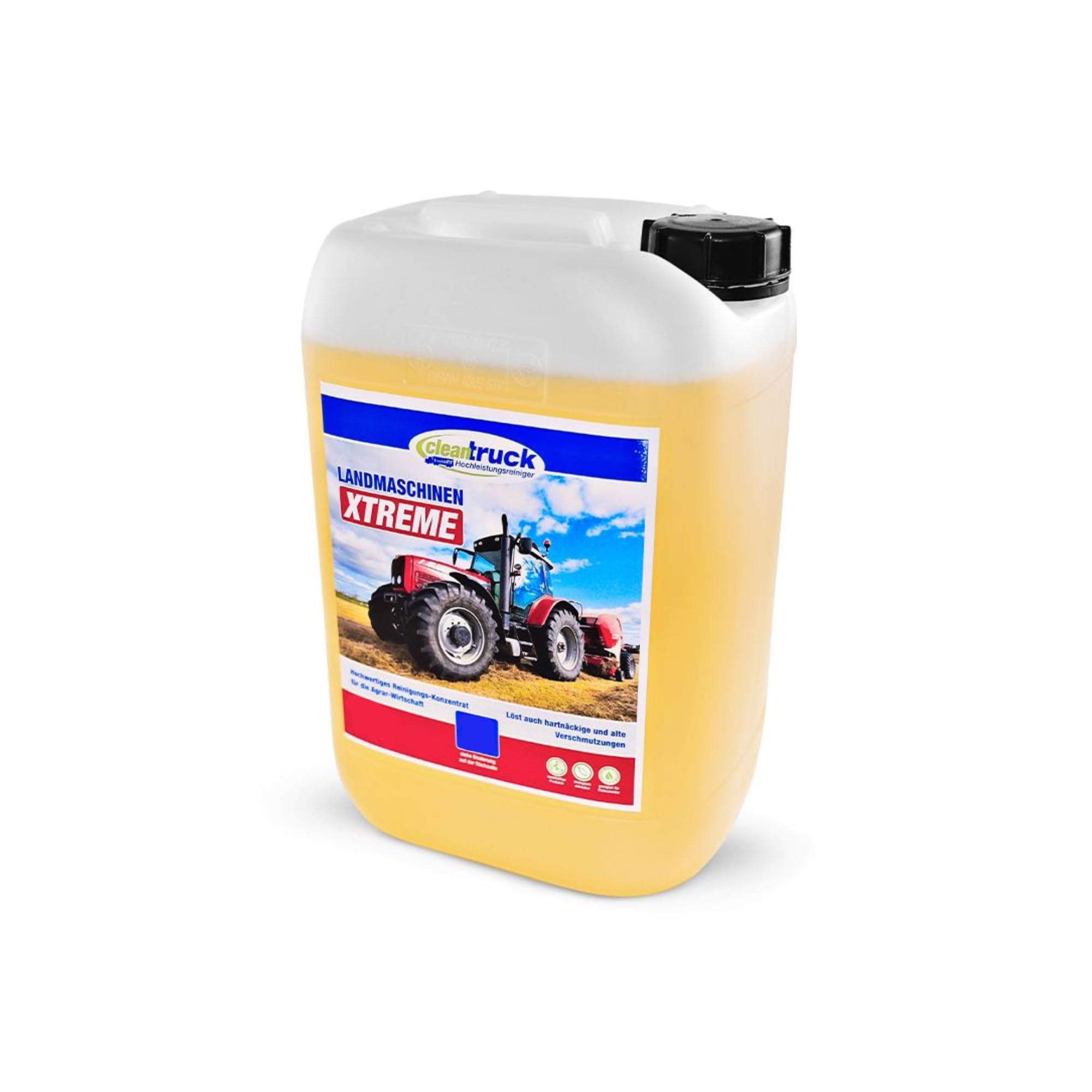 CleanTruck Landmaschinenreiniger Xtreme 5L | Konzentrat für Hochdruckreiniger & Schaumkanonen | Entfernt Öl, Ruß & Insekten | Tiefenwirksamer Glanz-Reiniger für Traktoren, Mähdrescher & Forstfahrzeuge