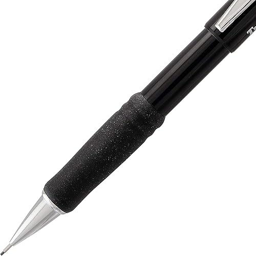 Miniatura 2 de Pentel Portaminas de 0.035 in Twist Erase III, borrador de torsión, mina HB de polímero súper alta precargada, barril negro, paquete de 3