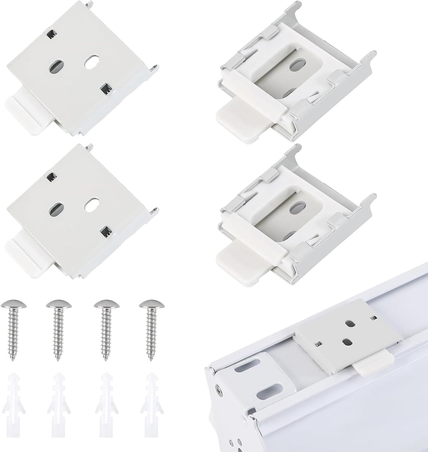 Universal Replacement for Roller Shade Metal Mounting Brackets Roller Blind Buckles 2 Sets