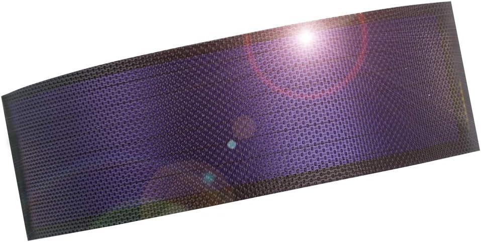 JIANG Flexible Solar Panel Solar Cell Small Thin Film Solar Panel DIY Solar Power Panel Science Experiments 0.5W/1.5V/360MA (Black)